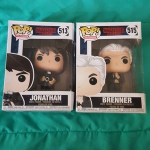 Jonathan and Dr. Brenner Stranger Things Pops